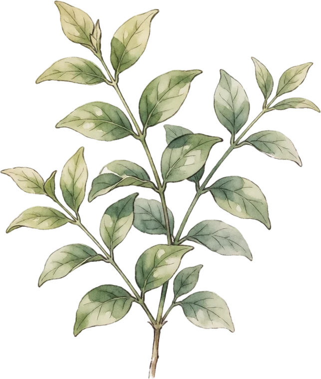 Botanical illustration of Arabian Jasmine