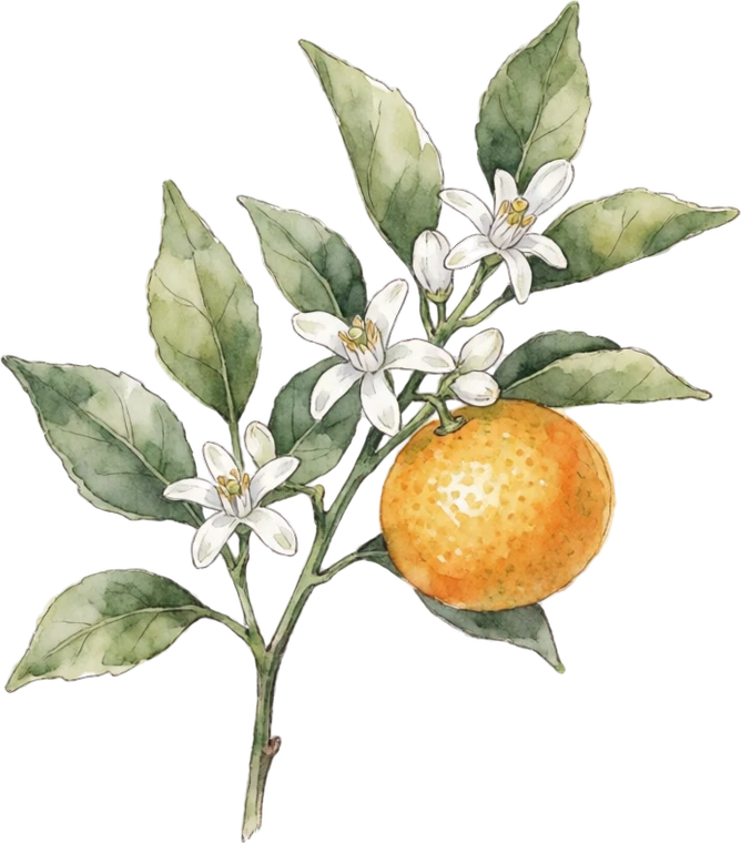Botanical illustration of Calamondin Orange