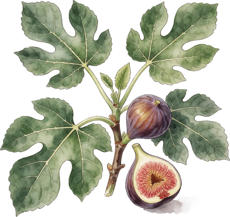 Botanical illustration of Fig