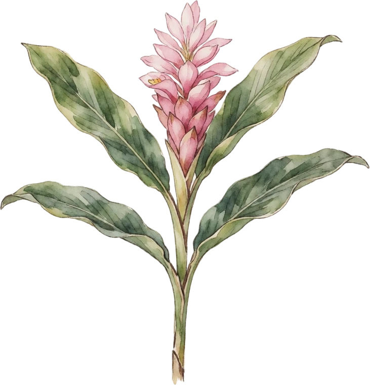 Botanical illustration of Ginger