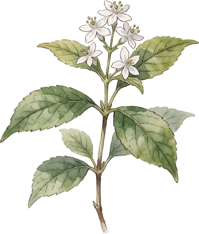 Botanical illustration of Virginia Sweetspire