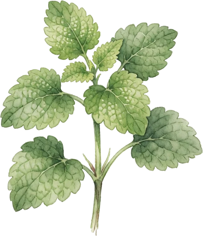 Botanical illustration of Lemon Balm