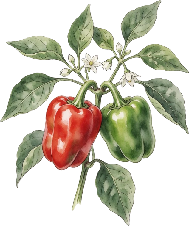 Botanical illustration of Pepper
