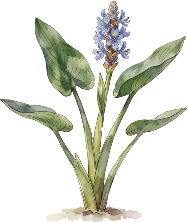 Botanical illustration of Pickerelweed