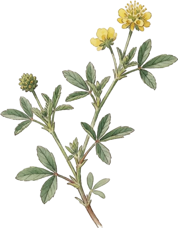 Botanical illustration of Purple Prairie Clover