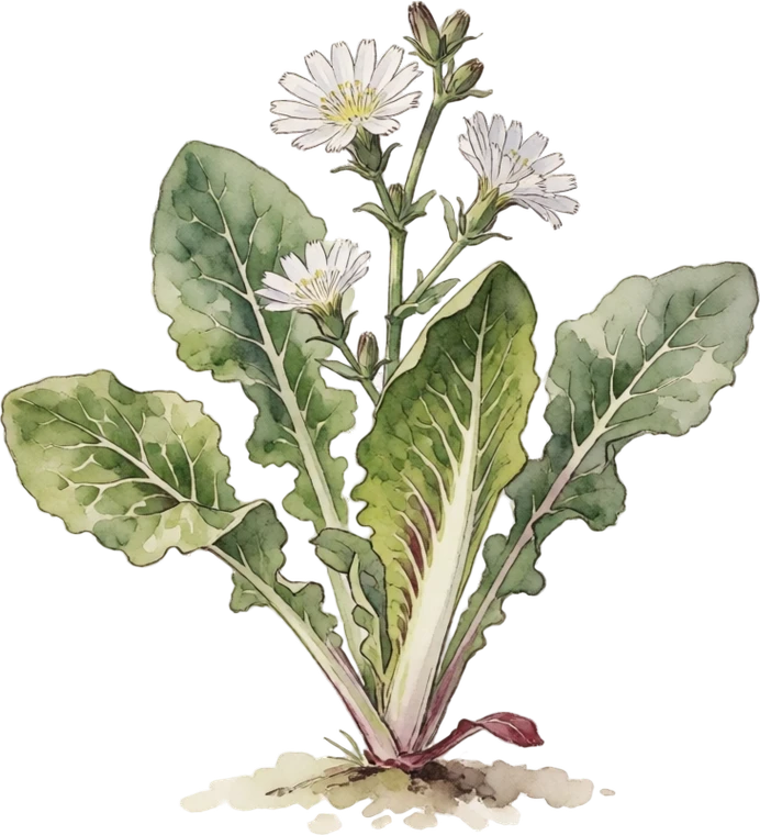 Botanical illustration of Radicchio