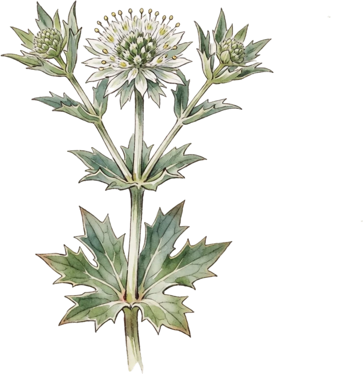 Botanical illustration of Rattlesnake Master