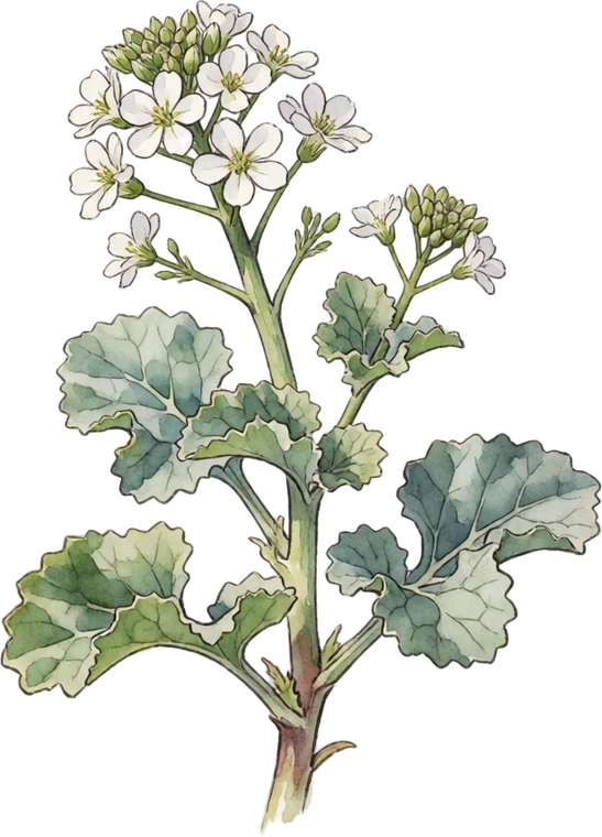 Botanical illustration of Sea Kale