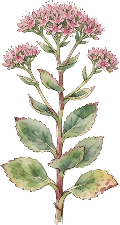 Botanical illustration of Autumn Sedum