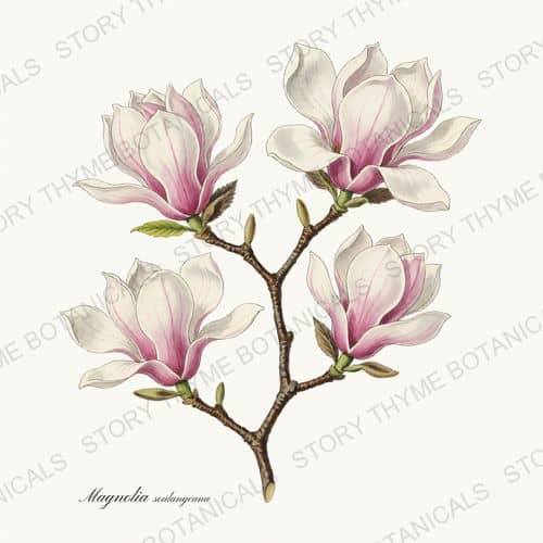 Saucer Magnolia — a print from the Flowering Trees collection