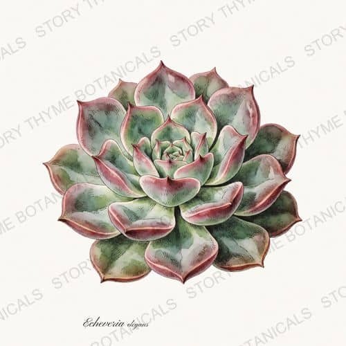 Echeveria — a print from the Herbs, Greenery & Desert collection