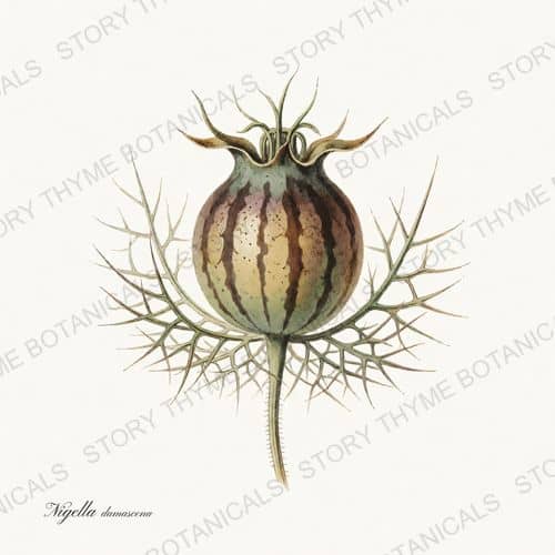 Nigella Pod — a print from the Seed Heads & Pods collection