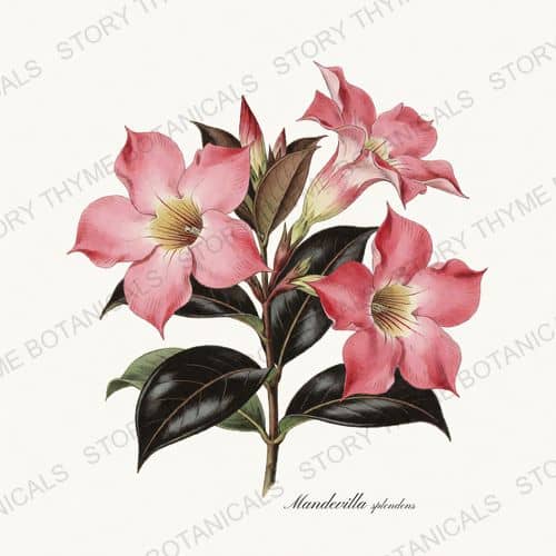 Mandevilla — a print from the Vines & Climbers collection